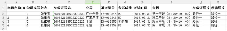 保安员考试身份证实名登记和评分系统方案